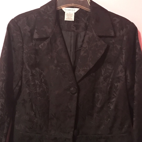 🌹Beautiful Black Blazer With Print🌹 - Picture 1 of 8
